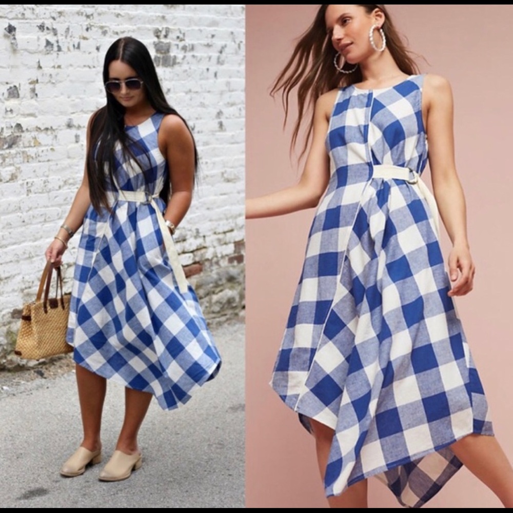 Anthropologie Maeve XS Asymmetrical Belted dress